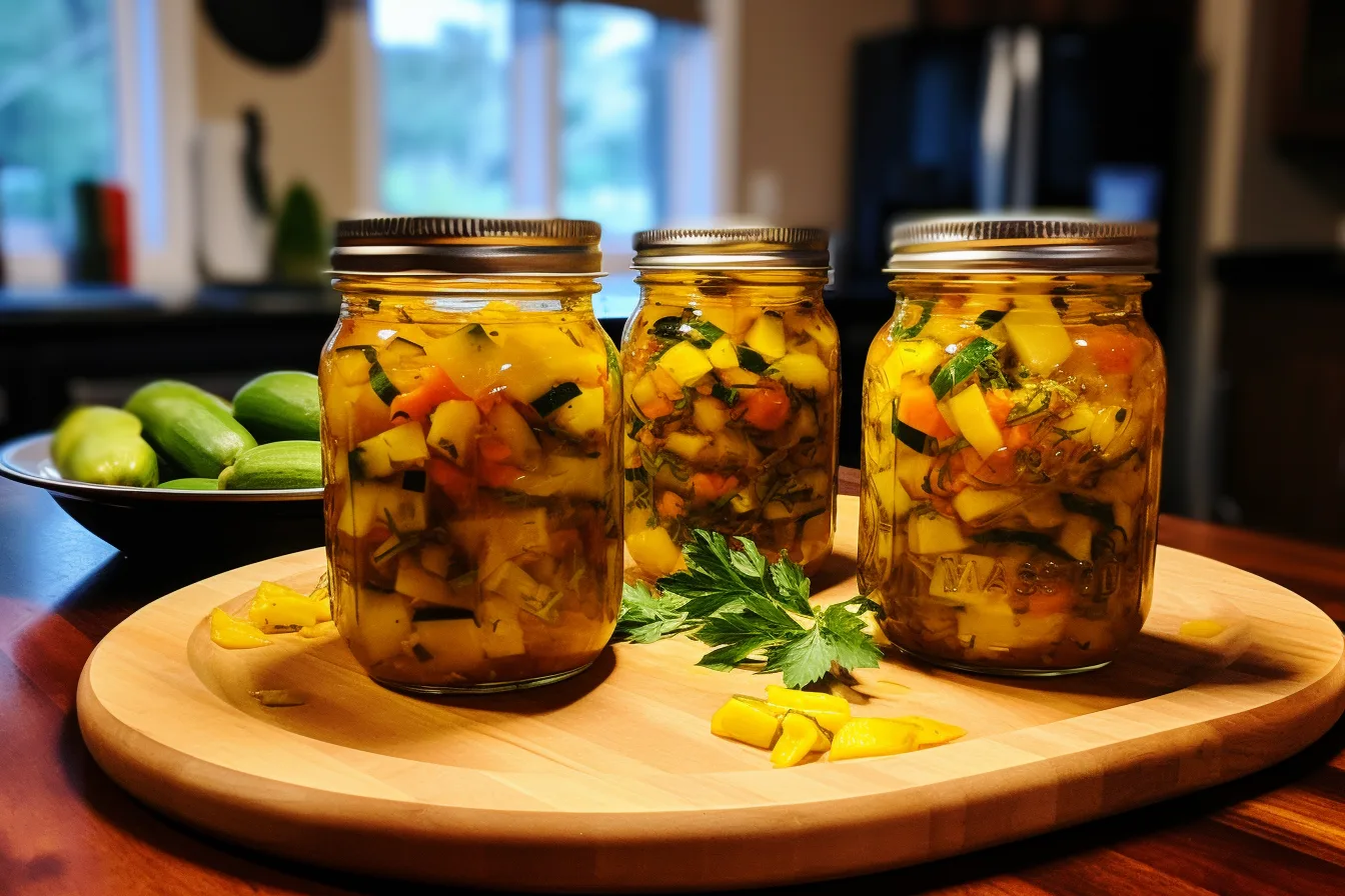 Zucchini relish canning recipe